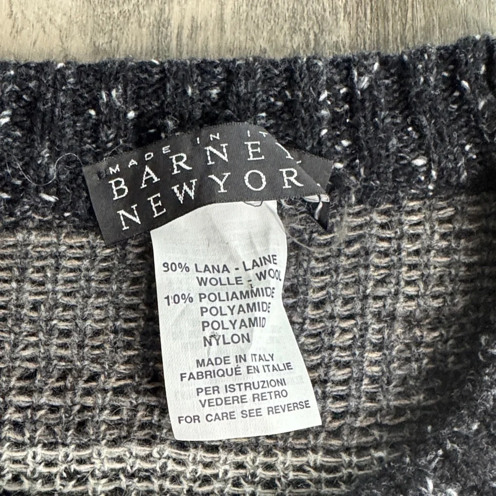 Vintage Barneys New York Wool Men's Abstract Pattern Sweater